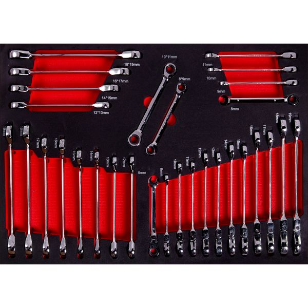 Hovedbilde Skrallenøkler 30 Deler i Sett i Skuff