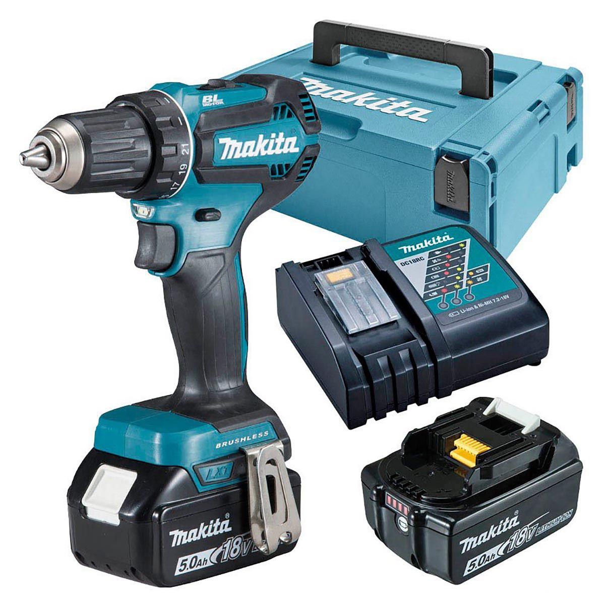 Makita Borskrutrekker 18V LXT ® DDF485RTJ