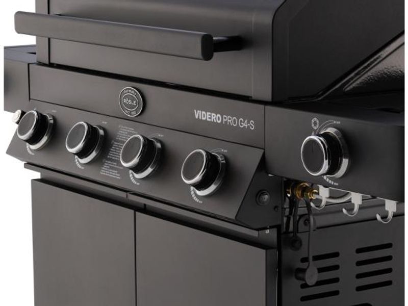 Rösle Videro Pro G4-S Gassgrill 139 x 58 x 118 cm - 20500 watt - Svart