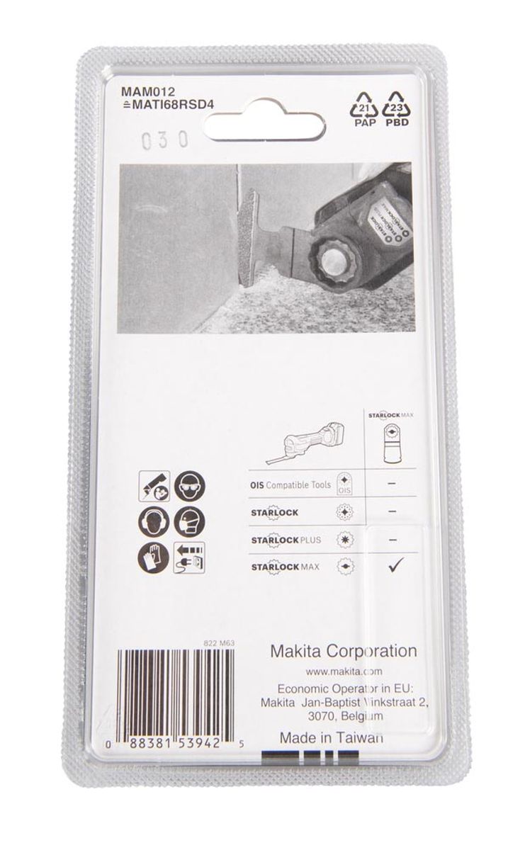 Makita Segmentsagblad 68 mm Diamant K40 Starlock Max Fuger/Mørtel B-66525