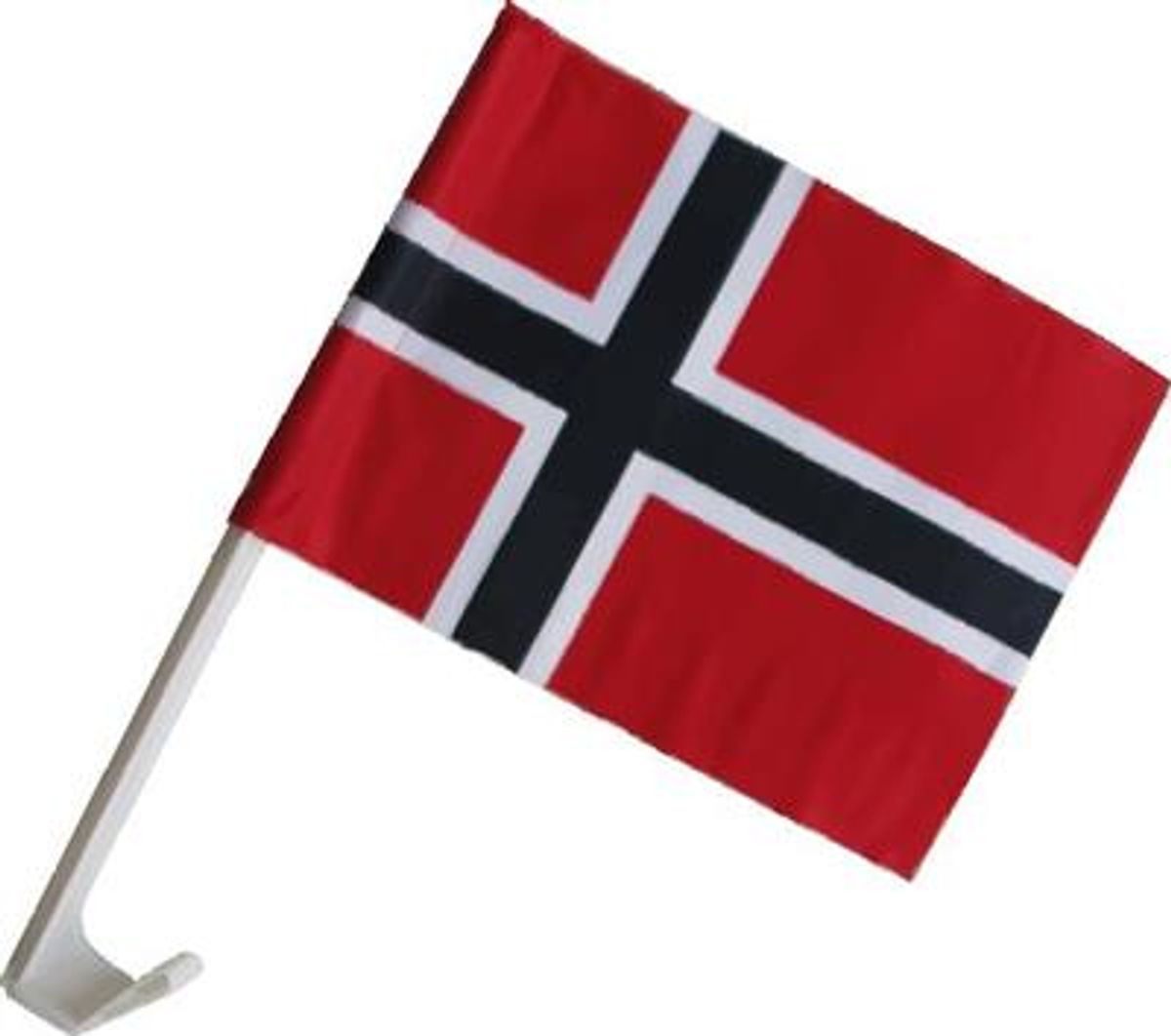 Norsk Bilflagg - Flagg til å feste på bilen - 2-pk