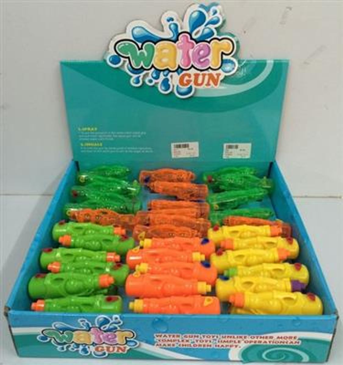 Vannpistol 12cm Liten Effektiv Pistol - ass. farger