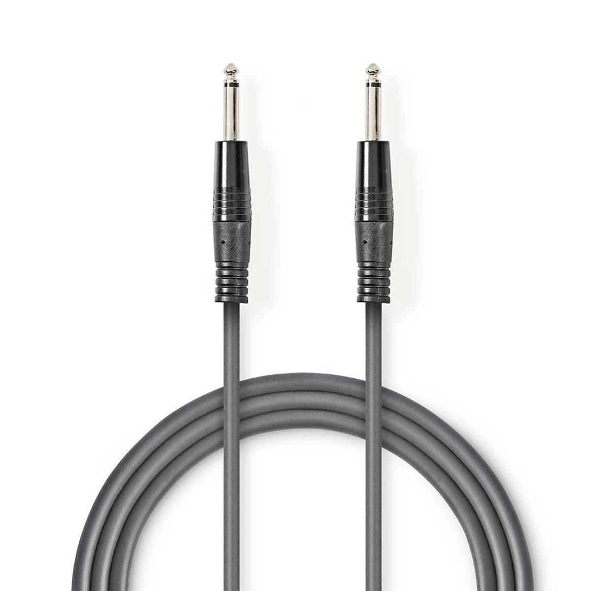 Ubalansert kabel 6,35mm Jack til 6,35mm Jack -5 meter - Nedis