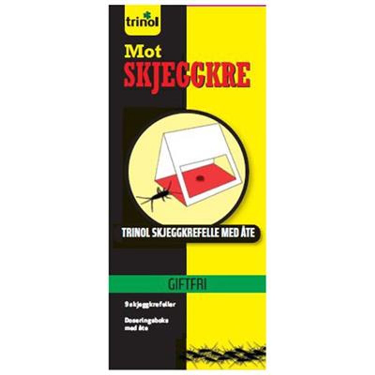 Skjeggkrefelle med Åte - Trinol 9 stk i pakke