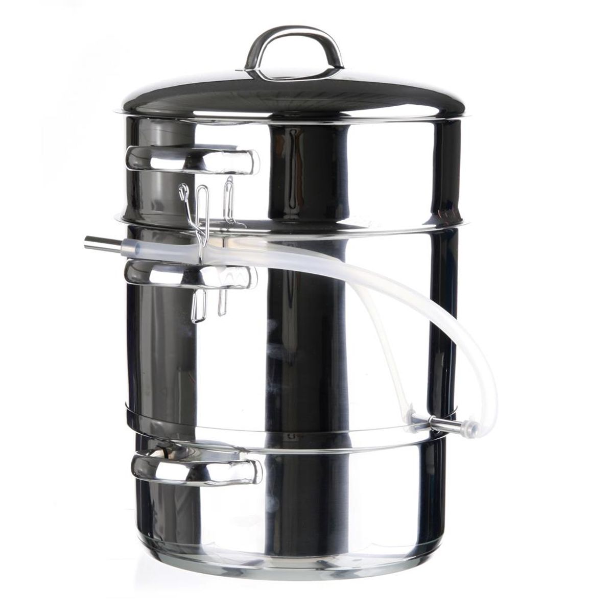 Saftkoker - Pinnekjøttgryte Komplett  sett i Rustfritt Stål - 11 Liter - 4 + 7,9 liter