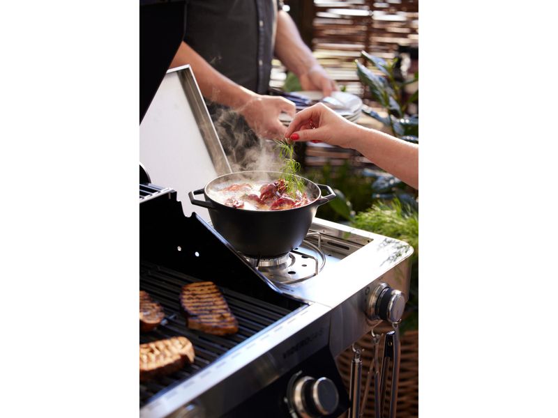 Rösle Videro G6-S Vario+ Gassgrill 157 x 58 x 118 cm - 27500 watt - Svart
