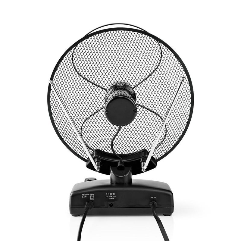 Aktiv Innendørs Antenne for Riks-TV - UHF-VHF -  LTE700 - 0-25km rekkevidde - Nedis