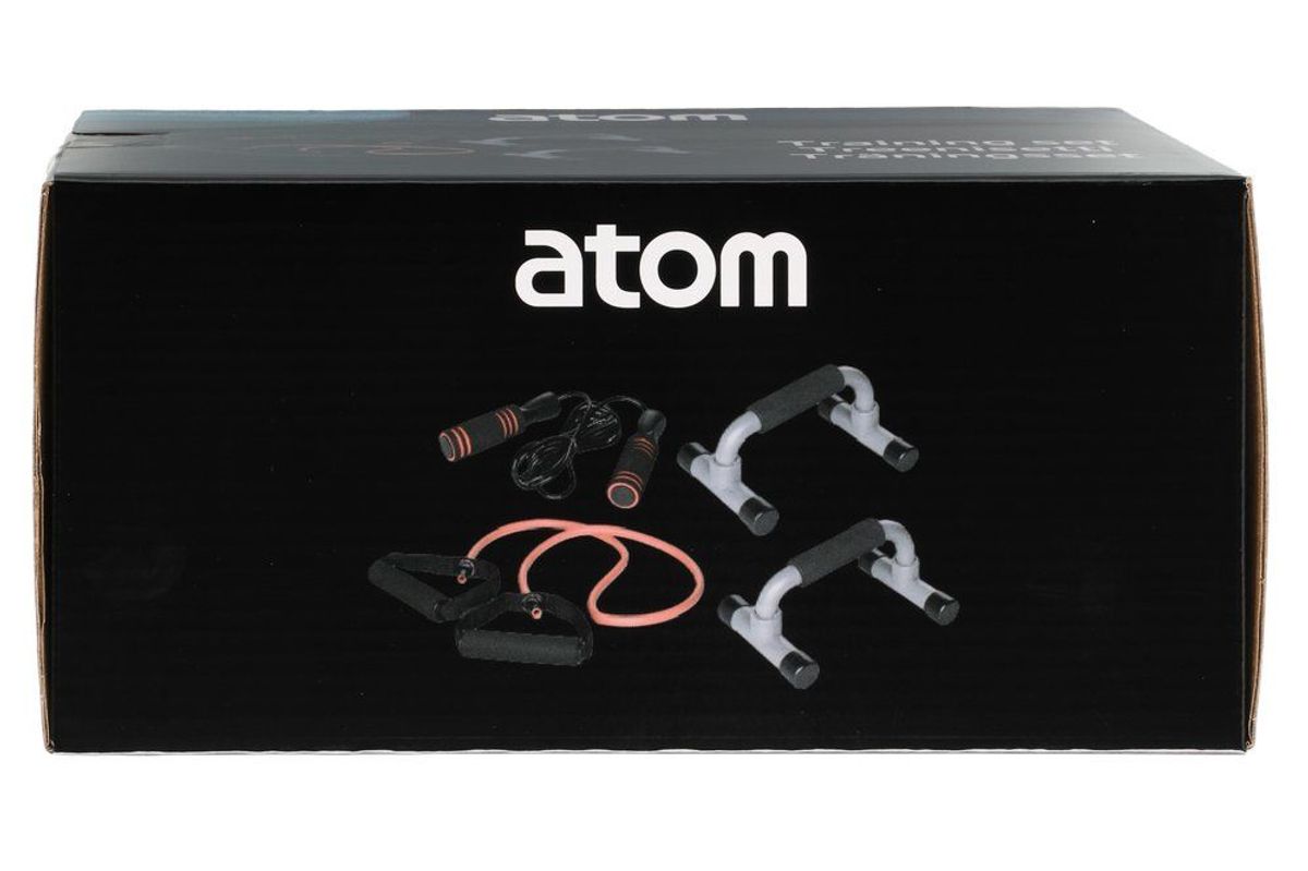Treningsett, Hoppetau, Pushup Barer og Styrkestrikk - ATOM