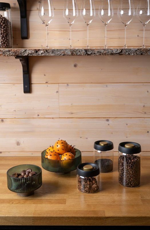 Vakuum Oppbevaringsglass 1,2 Liter med Innebygd Vakuumpumpe – Maku Kitchen Life