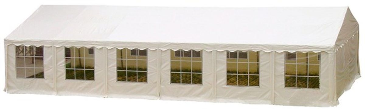 Partytelt 6x12 meter - Komplett sett - Plass til 80 Personer