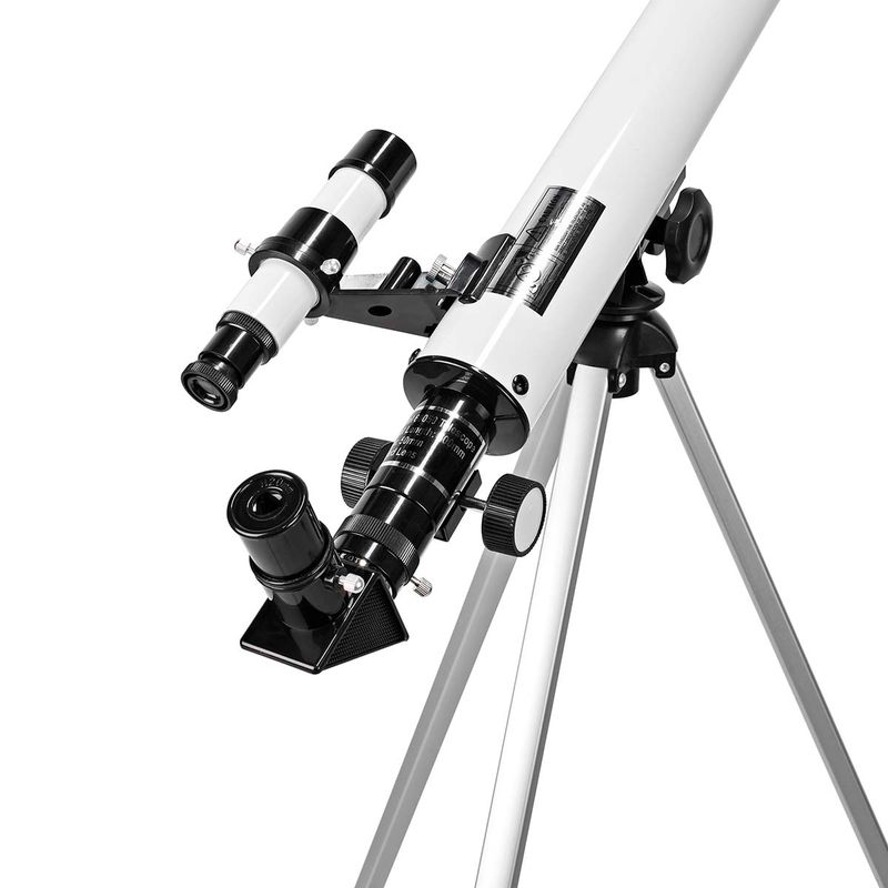 Teleskop, Stjernekikkert med Stativ - 50mm Blenderåpning, Finderscope 5x24