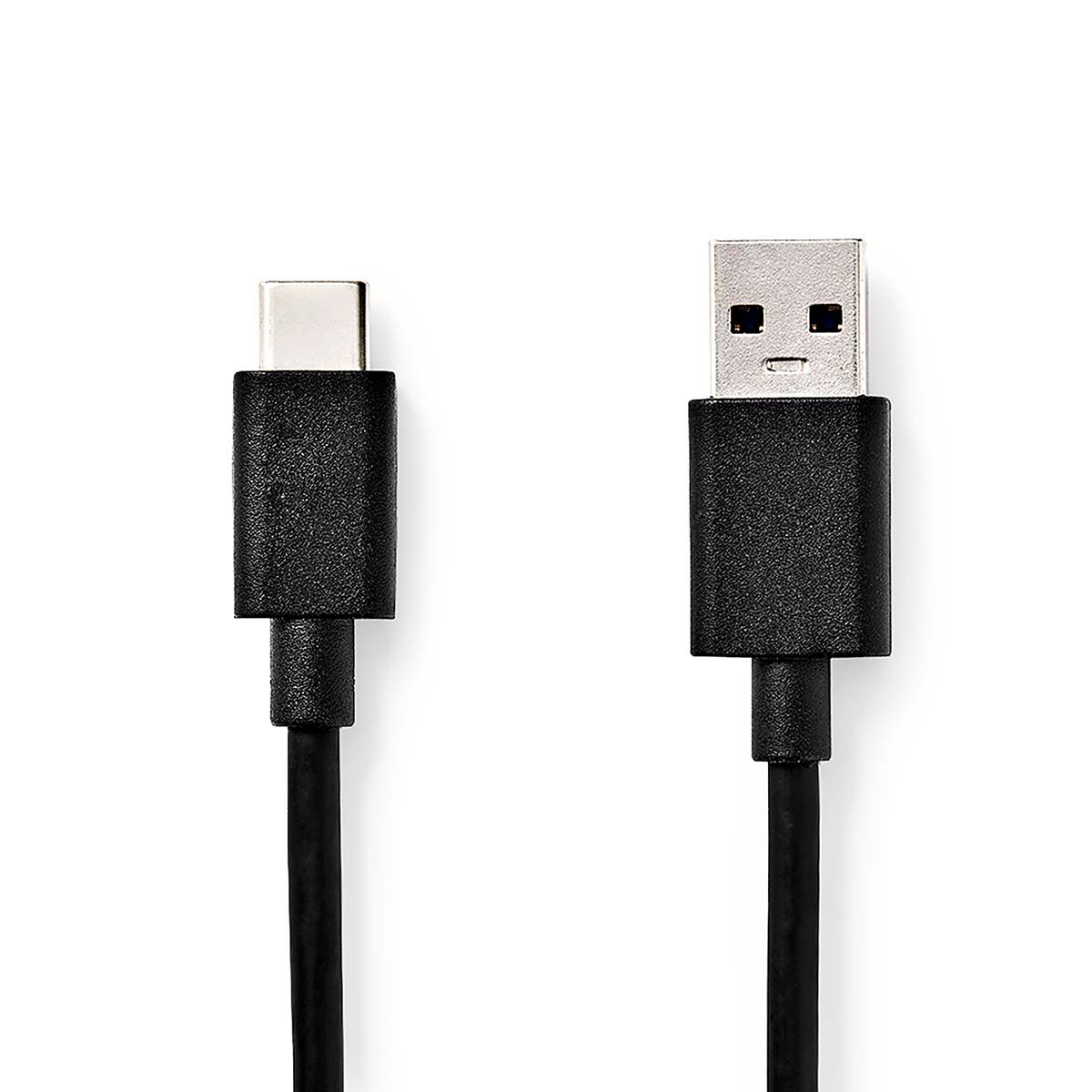 USB 3.2  Kabel- Høyhastighetsoverføring USB-A til USB-C - 1 meter - Svart - Nedis