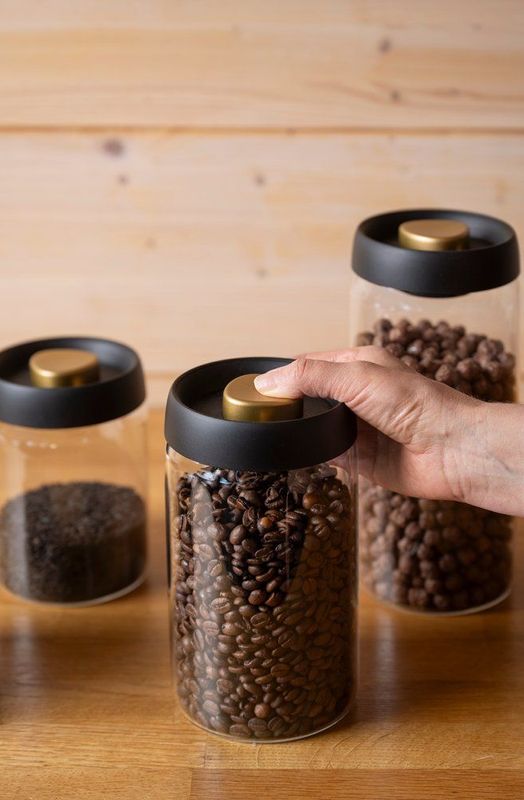 Vakuum Oppbevaringsglass 1,2 Liter med Innebygd Vakuumpumpe – Maku Kitchen Life