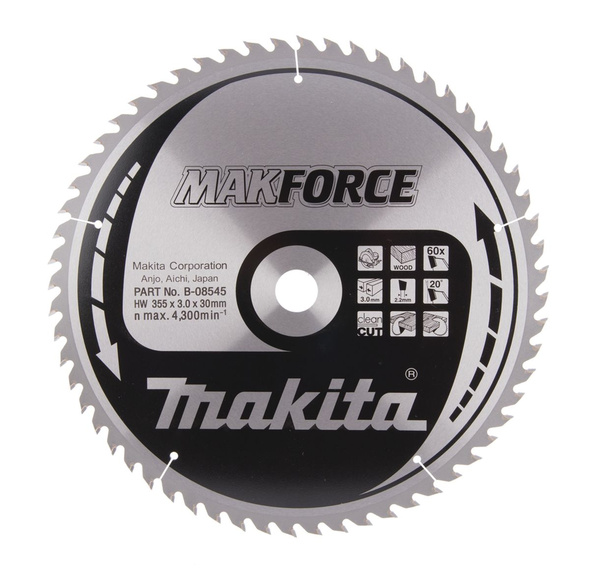 Makita Sirkelsagblad Makforce 355 mm Tre B-08545