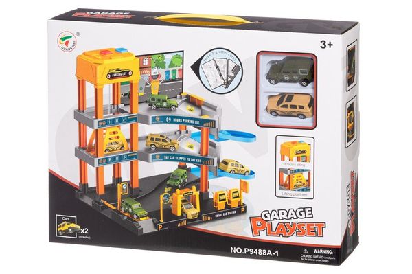 Hovedbilde Parkeringshus med Lys, Biler og Utstyr