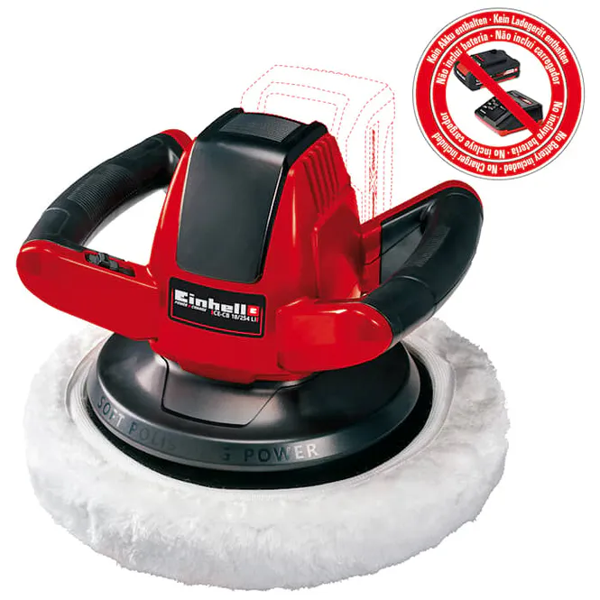 Hovedbilde Poleringsmaskin Einhell CE-CB 18/254 Li-Solo - ...