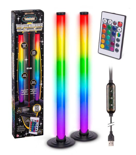 Hovedbilde Led-Lys Staver med RGB Neon Lys 40cm med ...