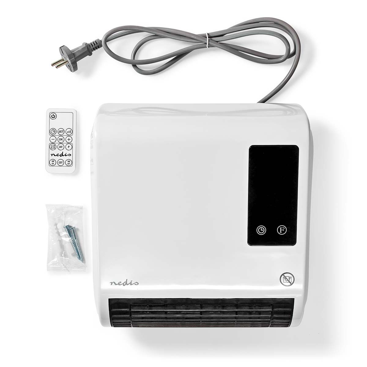 Baderomsovn - 2000 W - Justerbar Termostat - IP22 - Fjernkontroll