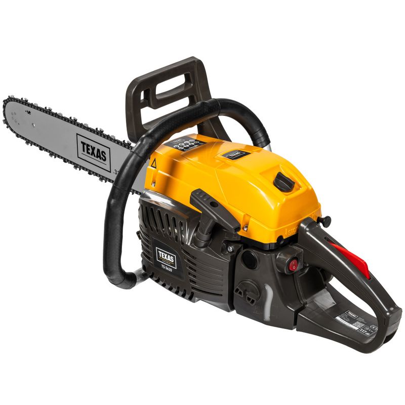 Kraftig bensindrevet motorsag - 2-takts 56cc - 50 cm sverd - Texas TS5620