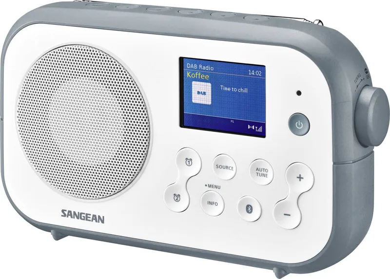 DAB+ Radio Sangean DPR42 - Bluetooth - Hvit og Grå