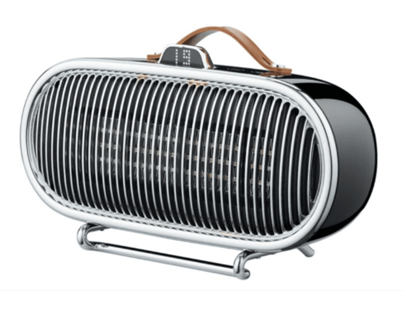 Beha retro sort vifteovn Vesuv, PTC, 750/1500W 