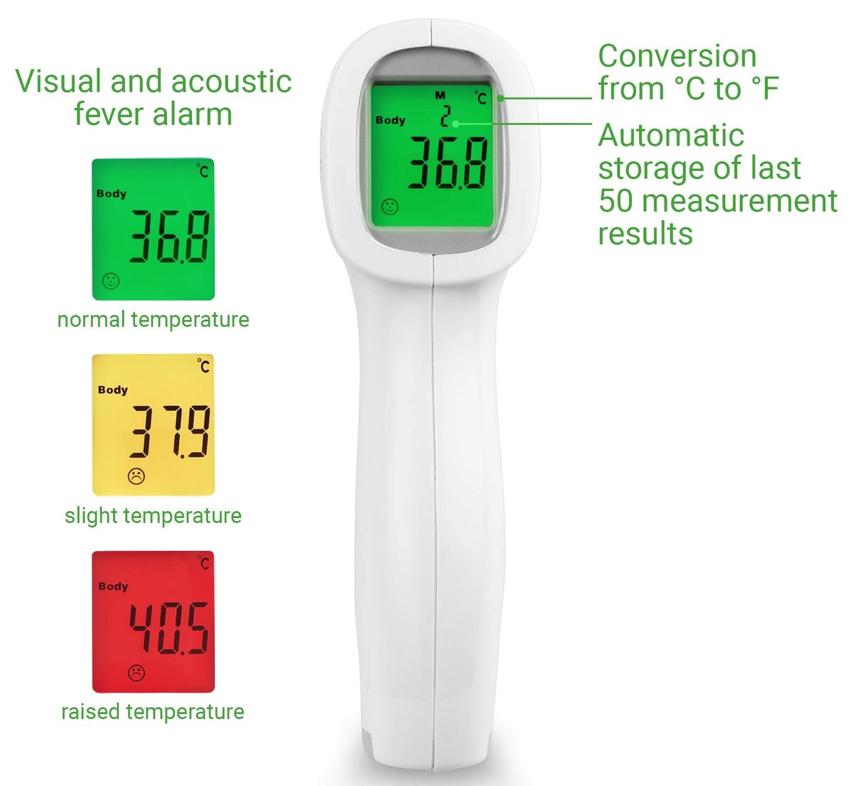 Febertermometer IR - Kropp/panne - Medisana TM A79