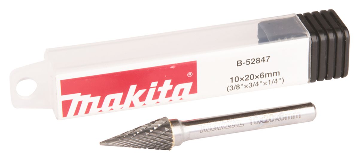 Makita Fil Roterende 10x25x6 mm Spiss Tupp B-52847