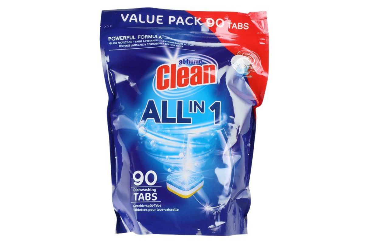 Oppvasktabletter - All In One 90 stk i Pose - Value Pack - At Home for Oppvaskmaskin
