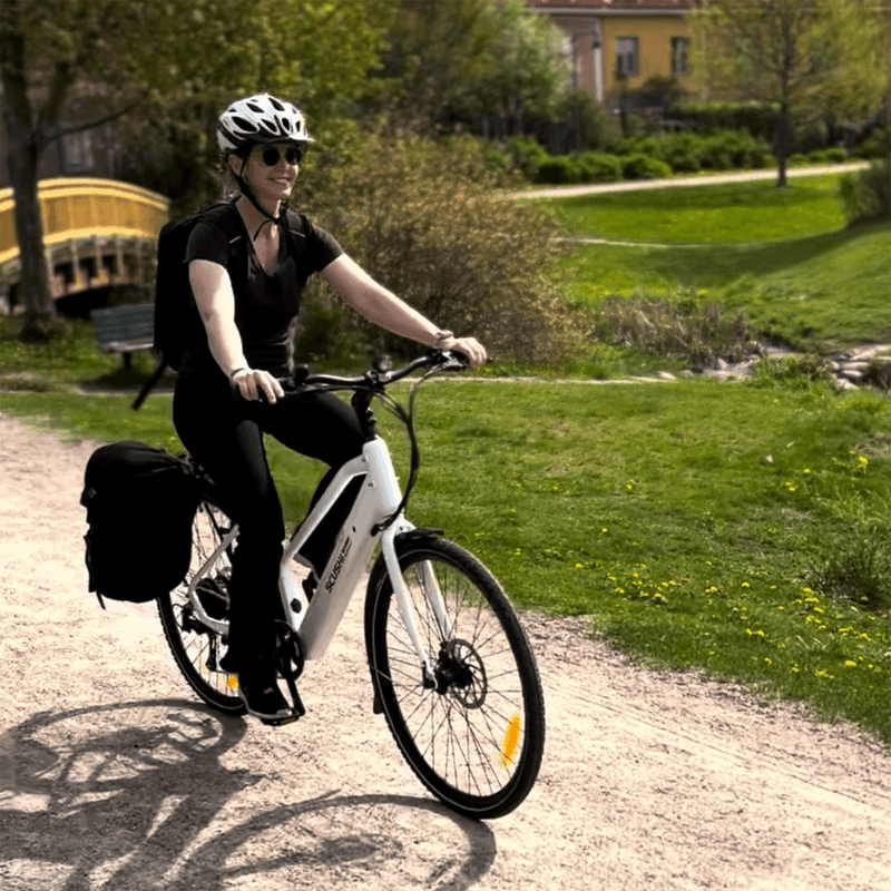 Scushi Norway Universe Elsykkel - Hvit - 46cm ramme - 55-75 km rekkevidde