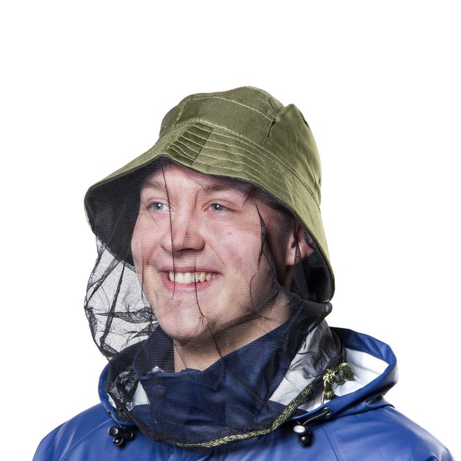 Hovedbilde Mygghatt med Myggnett kamuflasje