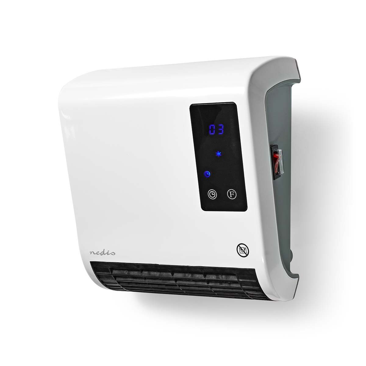 Baderomsovn - 2000 W - Justerbar Termostat - IP22 - Fjernkontroll