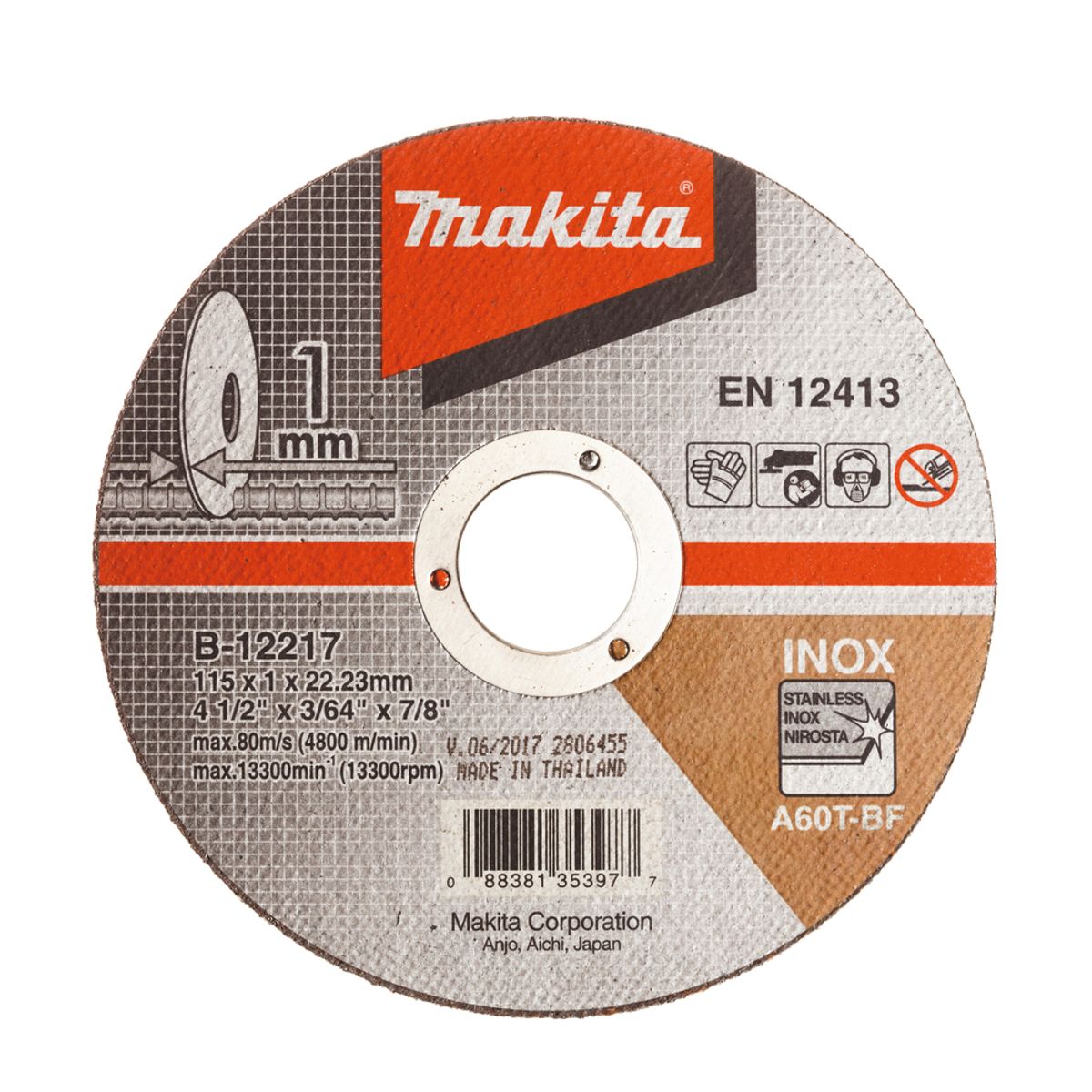Makita Kappeskive 115 mm A60T 5 stk. B-12217