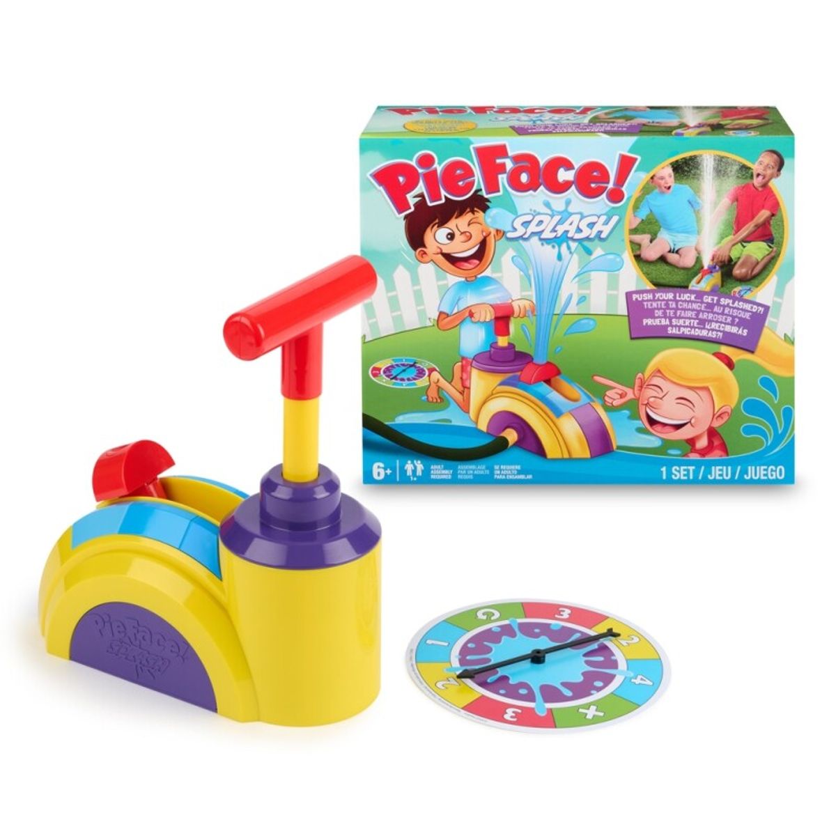 Pie Face Splash - Utespill moro for hele familien - Pass på ikke bli våt