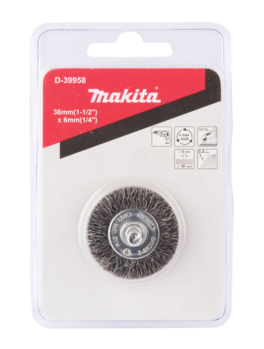 Makita Stålbørste 38x6 mm D-39958