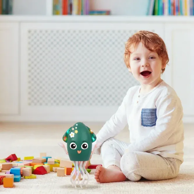 Hovedbilde Dancing Squid – Green - Dansende Blekksprut ...