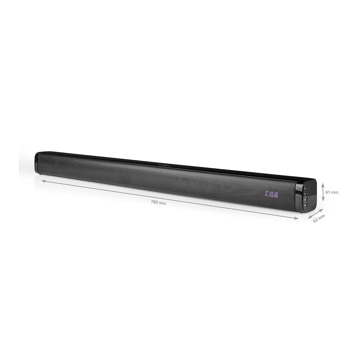 Lydplanke 2 Kanaler Stereo Surround Soundbar - 40 Watt RMS med Fjernkontroll