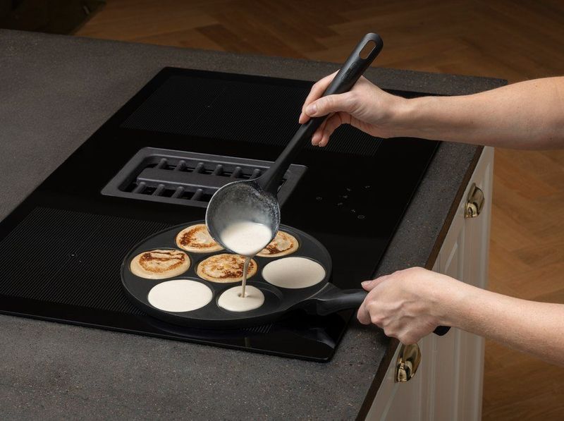Pannekakepanne Non-Stick for alle platetopper 26 cm for 7 små pannekaker - Lappepanne