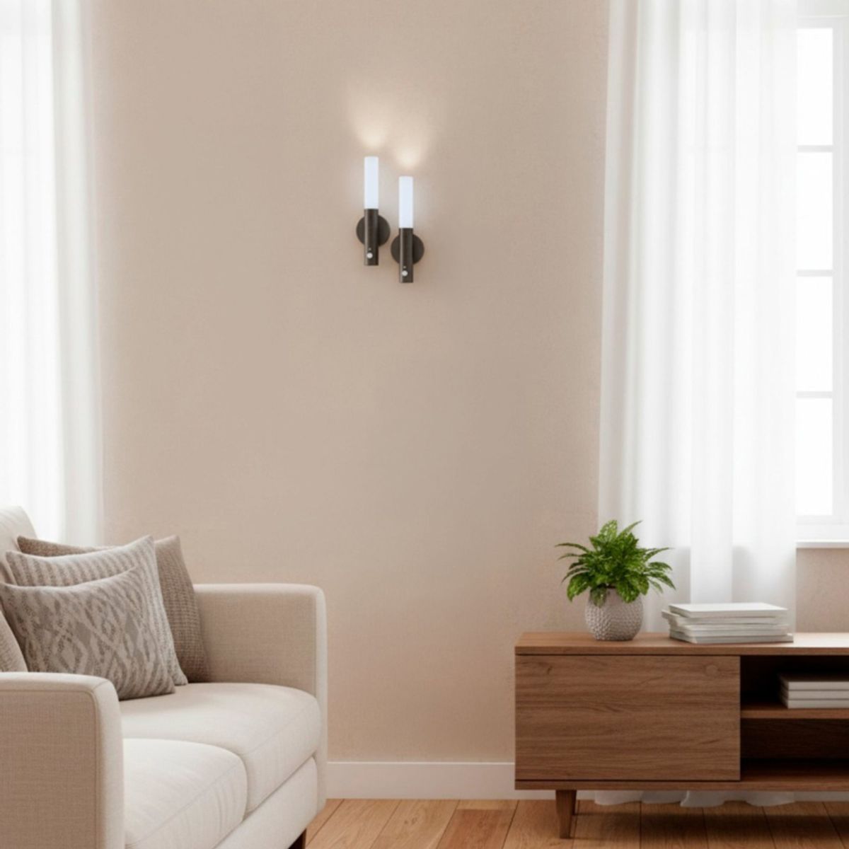 Oppladbar Sensorlampe Med Magnetfeste 2 stk i pk