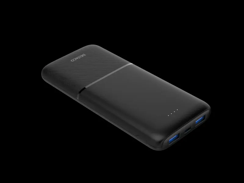 Powerbank Fast Charge and 3 ports, 2x USB-A 18W, 1x USB-C PD 20W, 10 000 mAh