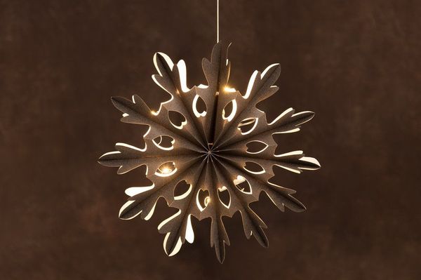 Hovedbilde Adventsstjerne -  Snowflake med 20 Led-Lys