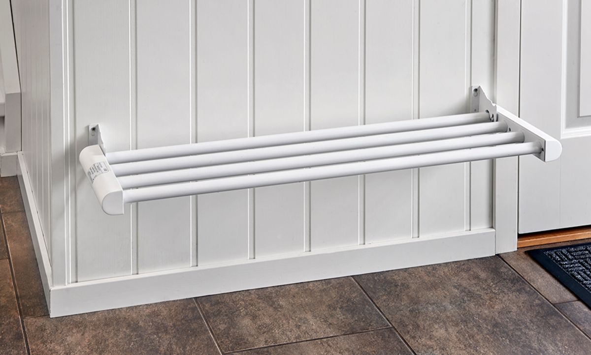 Skotørkehylle 90 cm bred Beha TSH80 Hvit