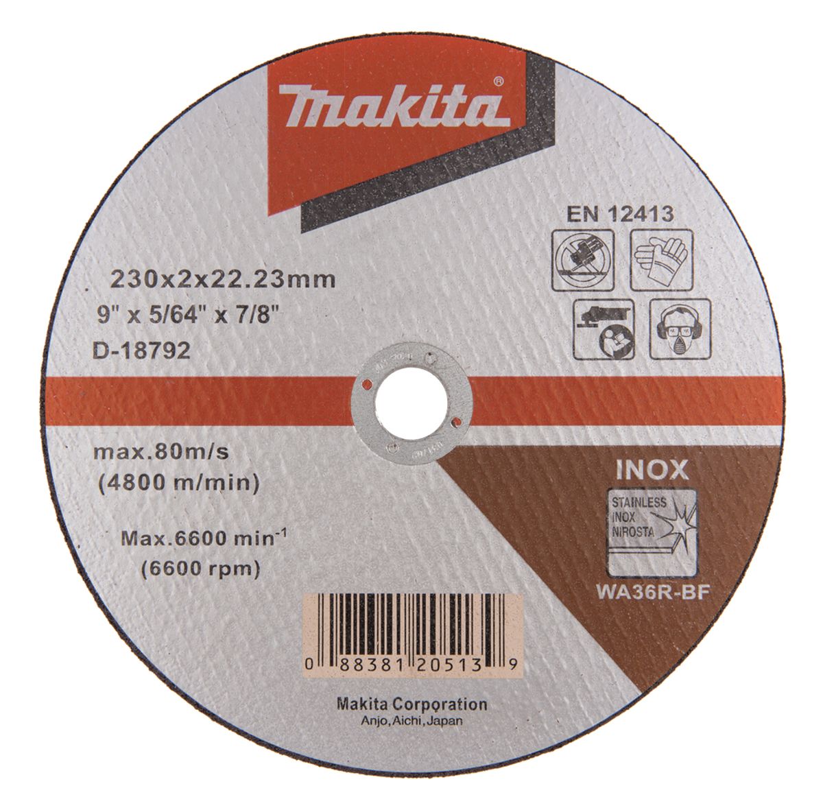 Makita Kappeskive 230 mm WA36R D-18792
