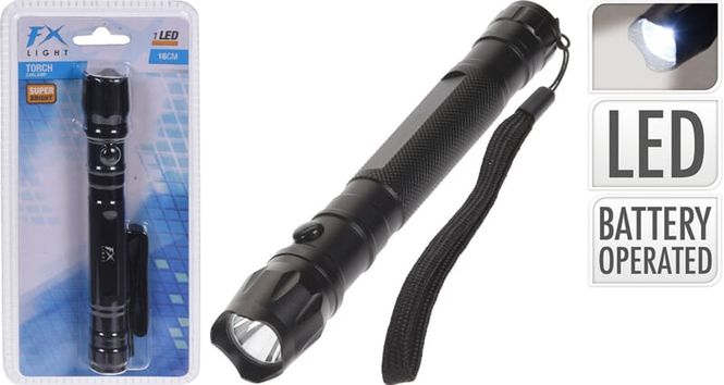 Hovedbilde Lommelykt 16cm Super Bright Led-Lys - Fx-Light