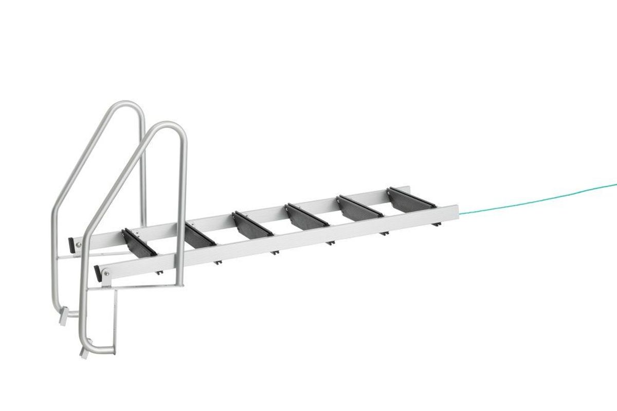 Badetrapp - Bryggestige Foldbar Med 6 Trinn - Aluminium