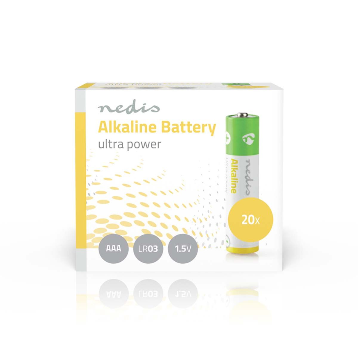 Batteri AAA 1.5  Volt - LR03 Alkaliske - 20 stk i Pk