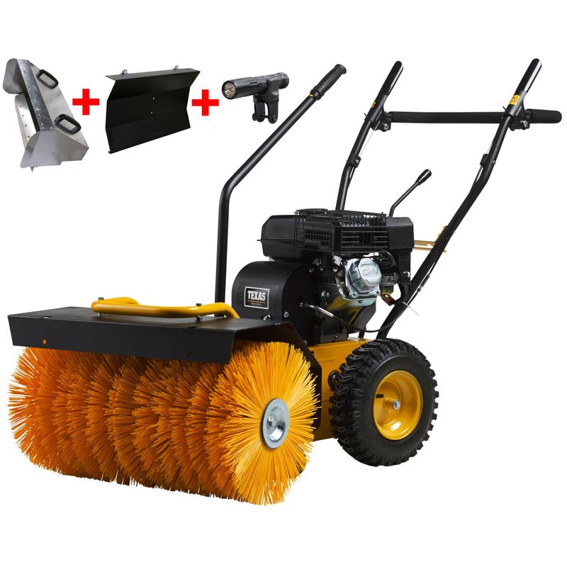 Feiemaskin 60 cm med snøskrape, oppsamler & LED – Helårs Feiemaskin 208cc - Texas