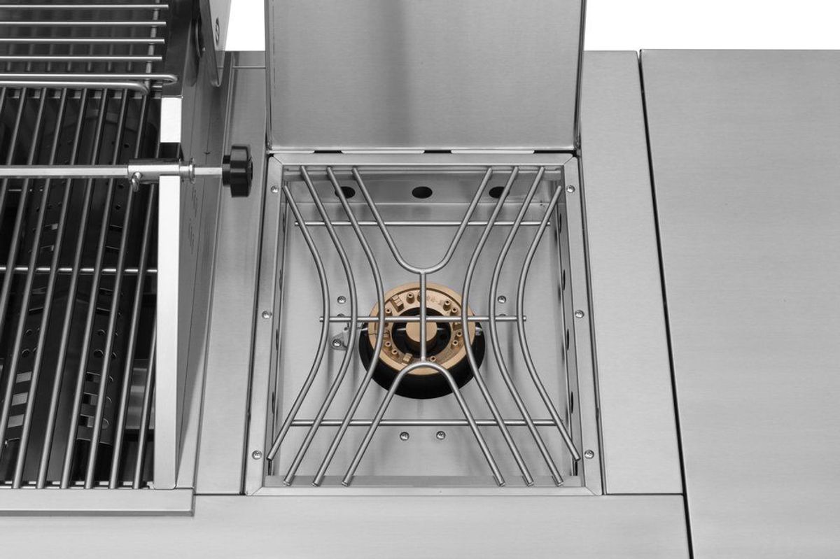 Utekjøkken Ametist 6+2 i Rustfritt Stål fra Mustang - Inkludert Kjøleskap og Vannkran