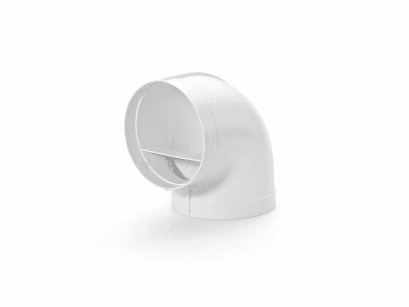 Naber rørbend 90 grader R-RBV flow 150 - Ø150 mm, hvit 