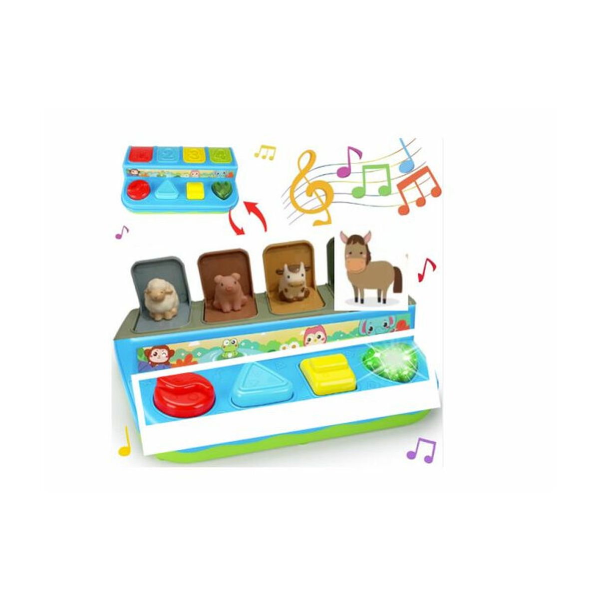 Happy Baby Pop-Up Lær Dyrene på Gården - fra 12 mnd