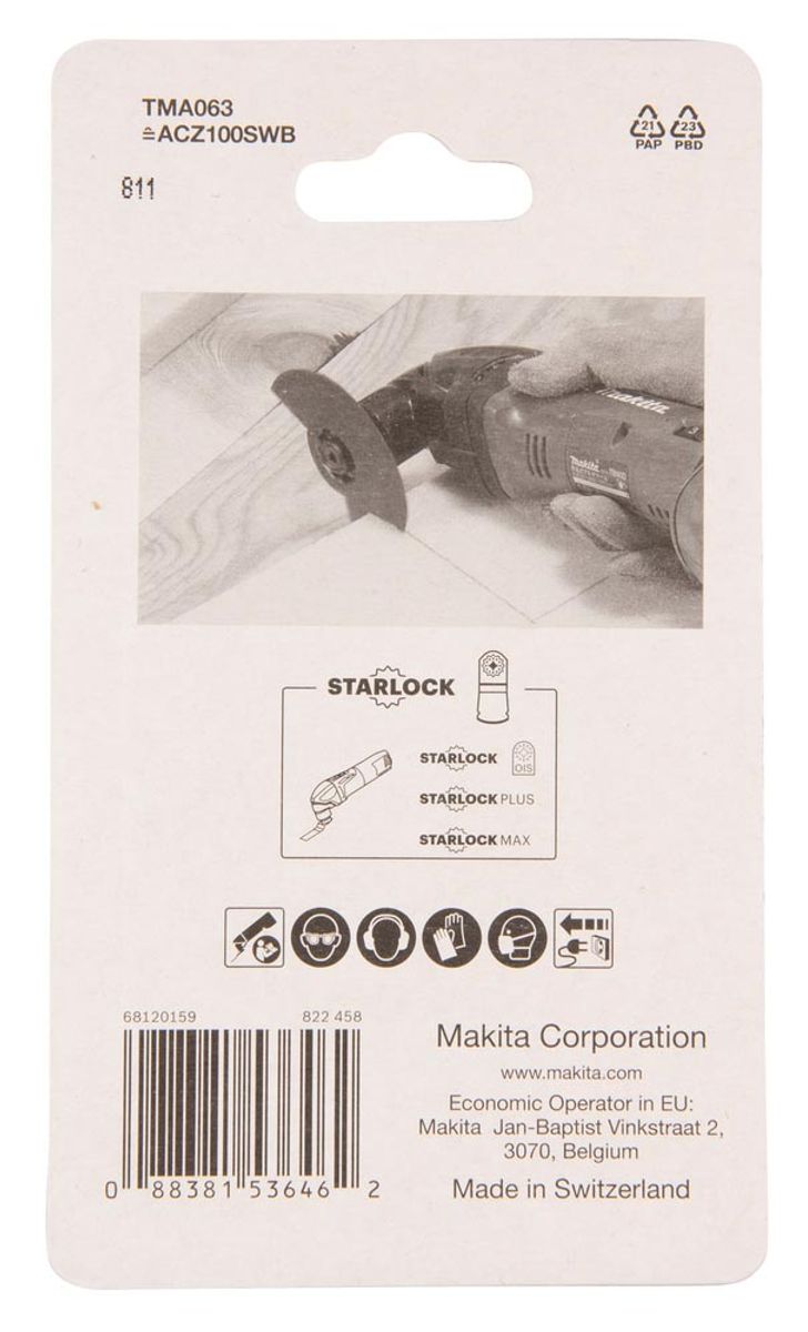 Makita Segmentsagblad 100 mm BiM Starlock Universal B-64967